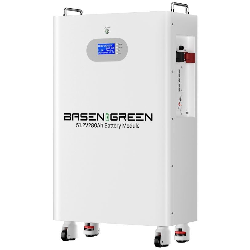 Аккумулятор Basen Green LiFePO4 51,2V/280AH (14336W*h), Smart BMS, Bluetooth APP (літій-залізо-фосфатний аккумулятор для ДБЖ (UPS))