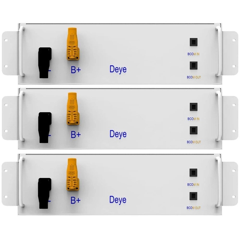 Аккумулятор Deye BOS-G15 LiFePO4 153,6V/100AH, 15,36 kW*h, 50/100А, 3хBOS-GM5.1 (High-voltage, літій-залізо-фосфатний аккумулятор для ДБЖ (UPS))