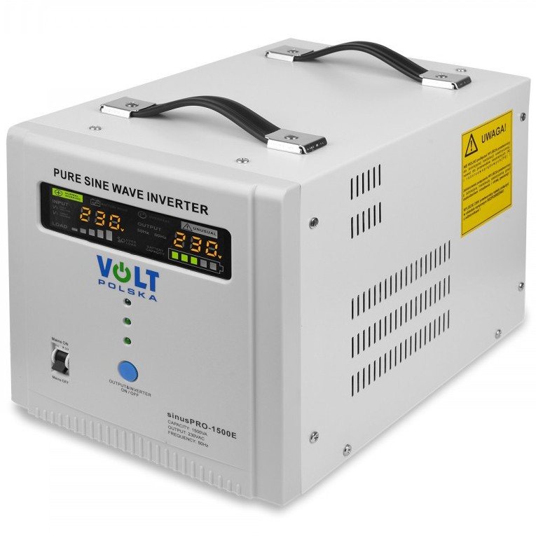 ДБЖ Volt Polska Sinus Pro 1500 E, 1000/1500 Вт, 12V, (джерело безперебійного живлення, UPS) — фото 2