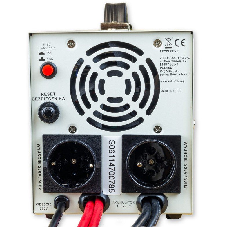 ДБЖ Volt Polska Sinus Pro 1000 E, 700/1000 Вт, 12V, (джерело безперебійного живлення, UPS) — фото 5