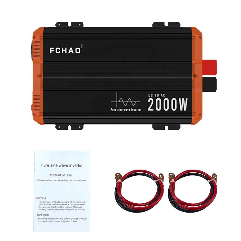Інвертор синусоїдальний Fchao PSC-2000W, 12В (перетворювач напруги) — фото 2