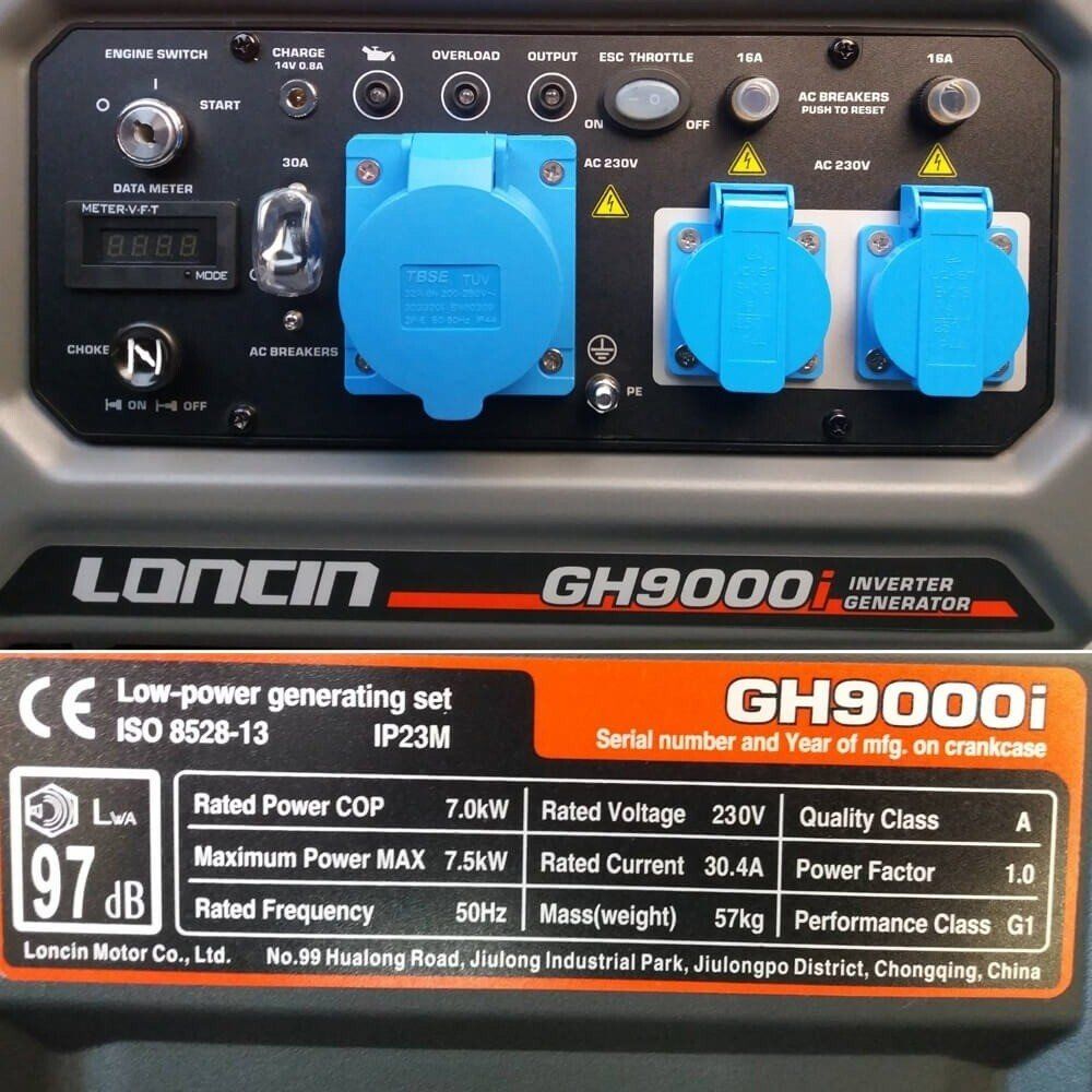 Інверторний генератор Loncin GH 9000 i — фото 6