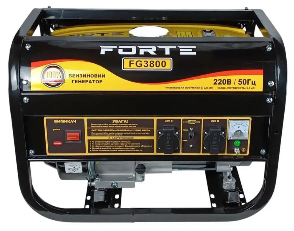 Бензиновий генератор Forte FG3800 PRO — фото 2