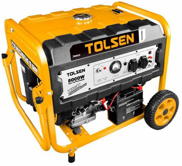 Бензиновий генератор Tolsen 8000W (79993) — загальний вигляд