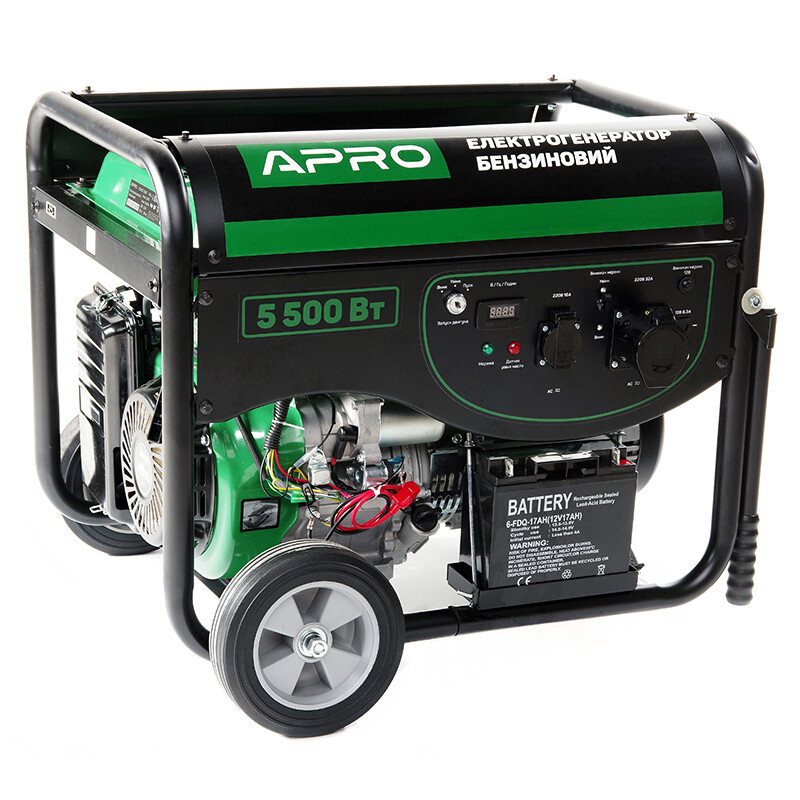Генератор бензиновий APRO, 4-х тактний, 5.5 кВт, електростарт (852108)