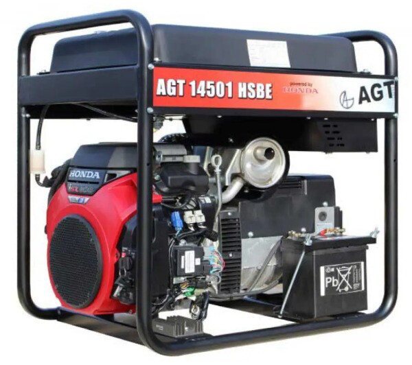 Бензиновий генератор AGT 14501 HSBE R45