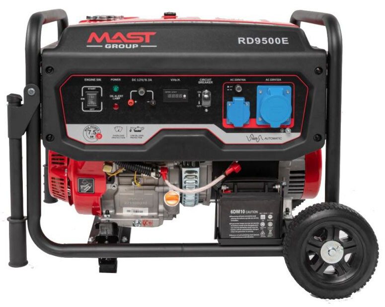 Бензиновий генератор Mast Group RD9500E + газова плита + електричний обігрівач (KRD9500E) — фото 2