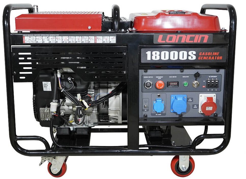 Бензиновий генератор Loncin LC 18000 S — загальний вигляд