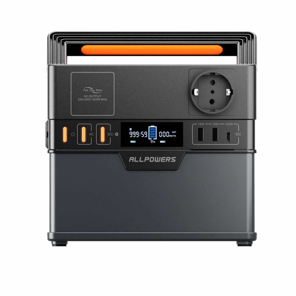 ALLPOWERS S300 Plus Портативна зарядна станція 300 Вт 288 Вт·год