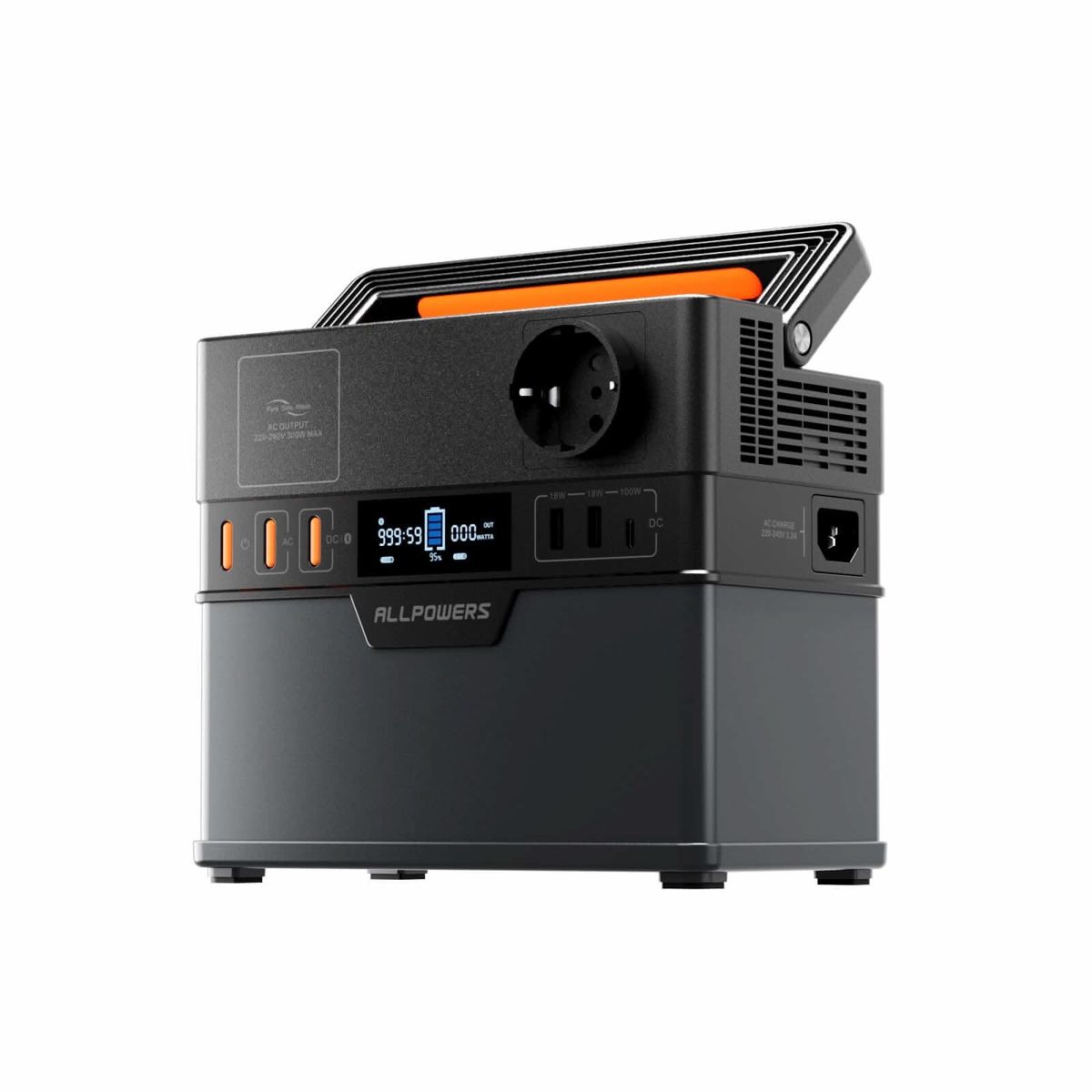 ALLPOWERS S300 Plus Портативна зарядна станція 300 Вт 288 Вт·год — фото 3