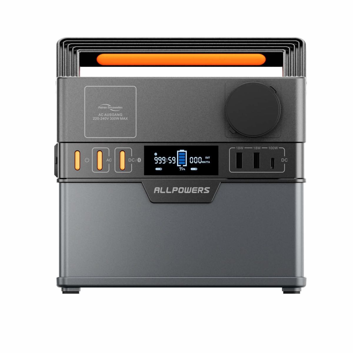 ALLPOWERS S300 Plus Портативна зарядна станція 300 Вт 288 Вт·год — фото 4