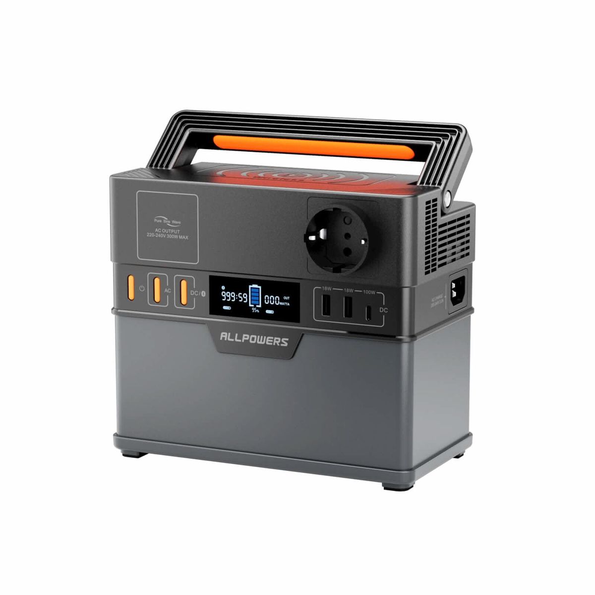 ALLPOWERS S300 Plus Портативна зарядна станція 300 Вт 288 Вт·год — фото 5