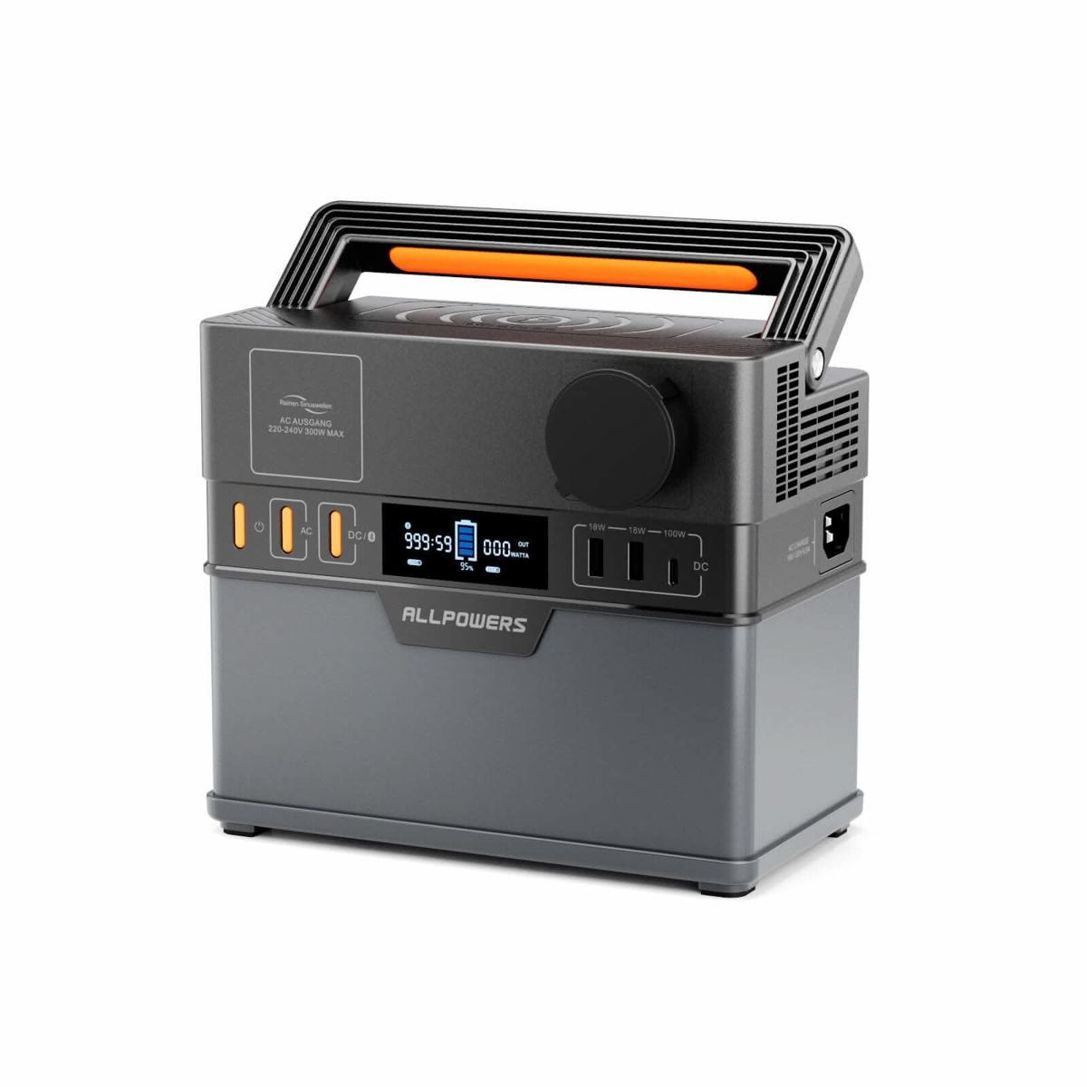 ALLPOWERS S300 Plus Портативна зарядна станція 300 Вт 288 Вт·год — фото 6
