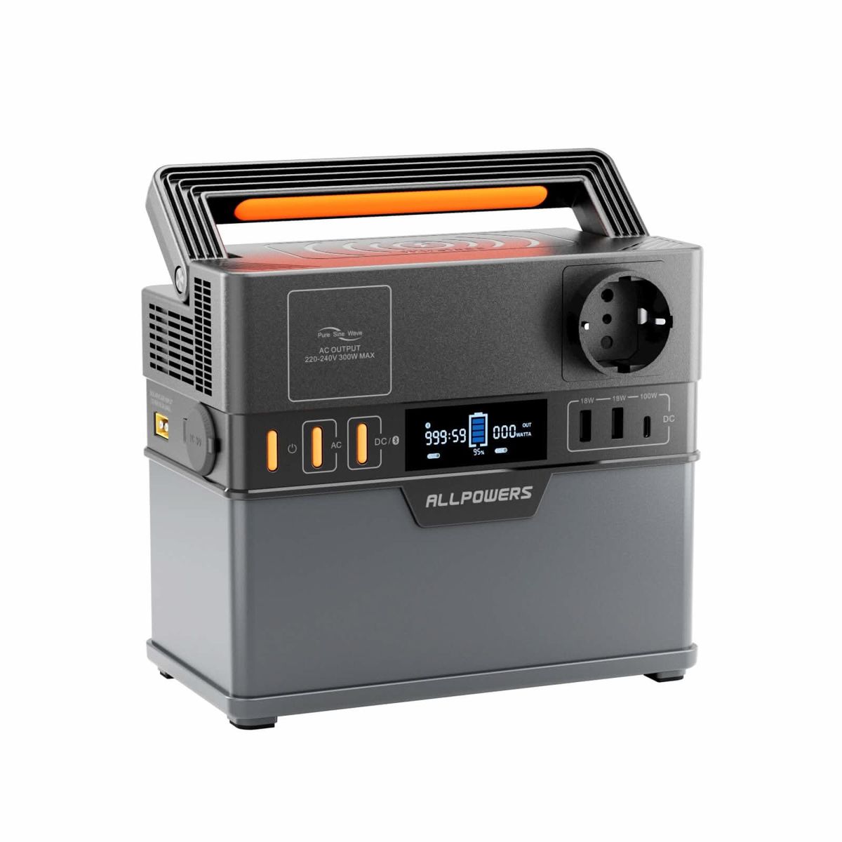 ALLPOWERS S300 Plus Портативна зарядна станція 300 Вт 288 Вт·год — фото 8