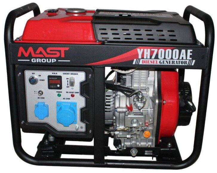 Дизельний генератор Mast Group YH7000AE + газова плита + електричний обігрівач (KYH7000AE) — фото 2