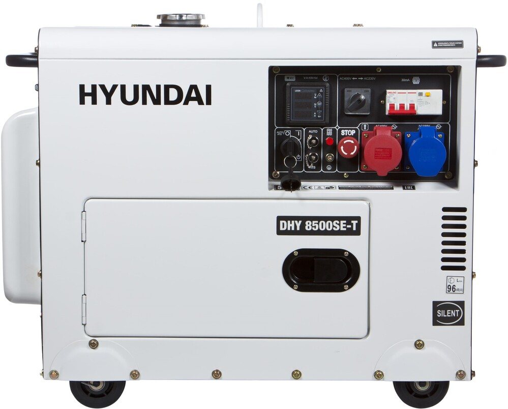 Дизельний генератор Hyundai DHY 8500SE-T (220/380В) — фото 2
