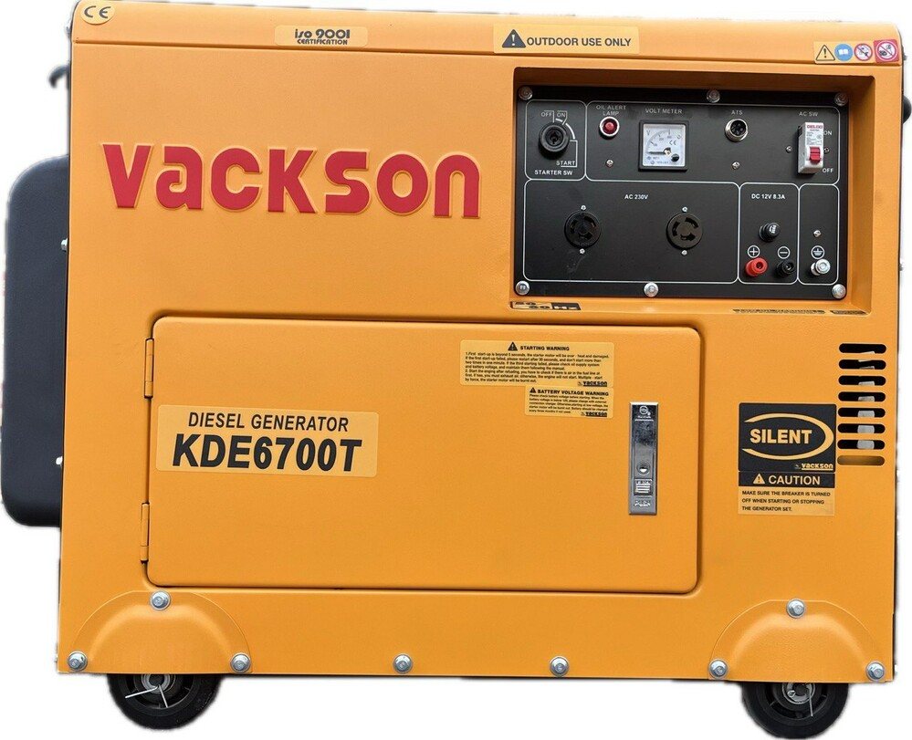 Дизельний генератор VACKSON KDE6700T — загальний вигляд