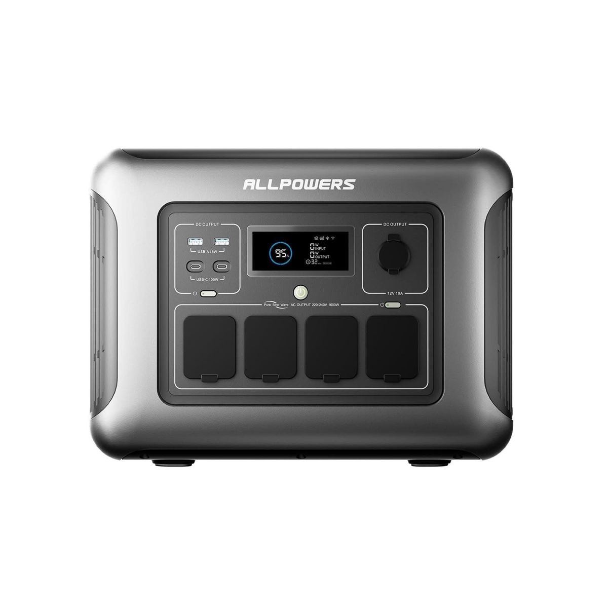 ALLPOWERS R1500 LITE Портативна енергетична станція 1600Вт 1056Вт·год(Відновлений)