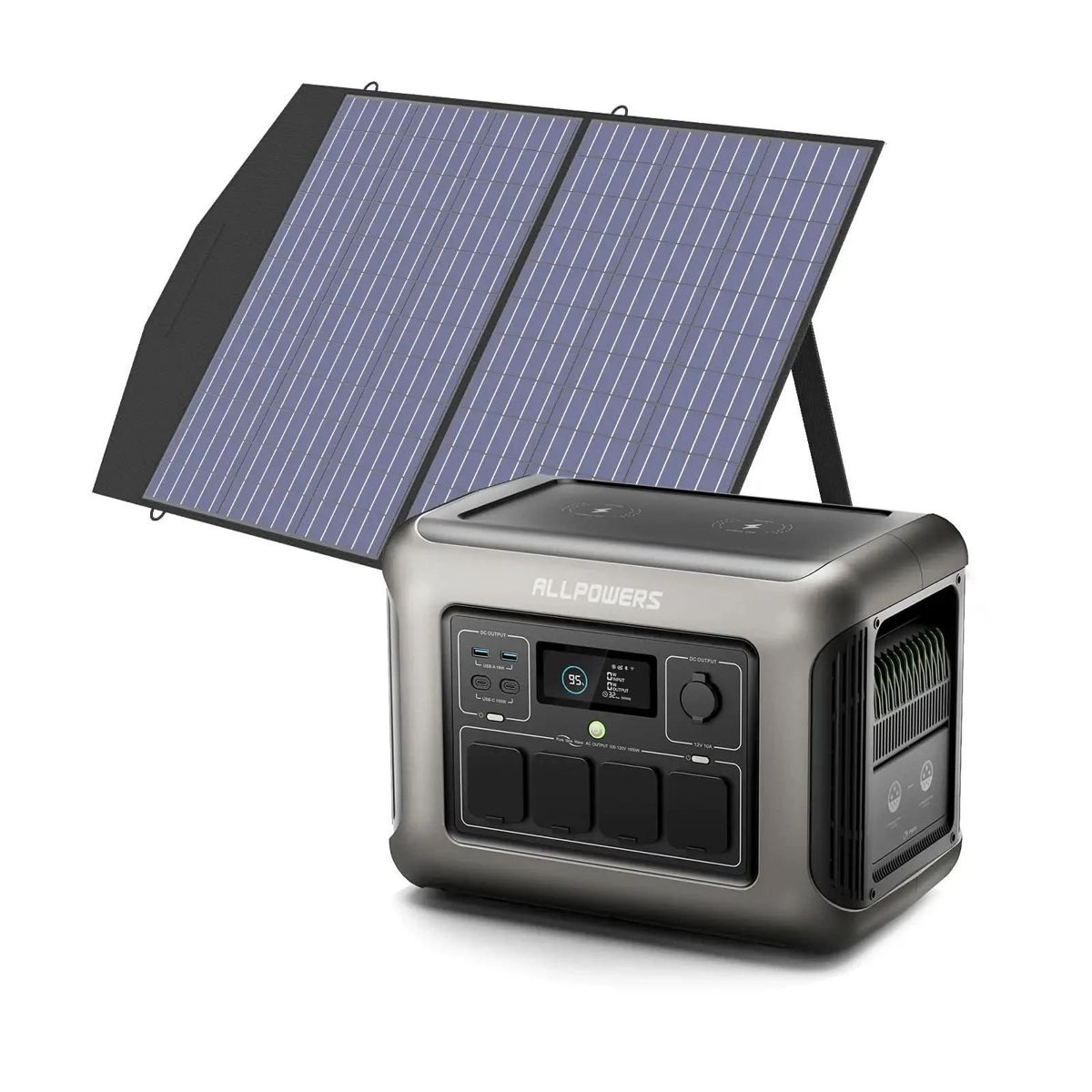 ALLPOWERS R1500 LITE Портативна енергетична станція 1600Вт 1056Вт·год(Відновлений) — фото 2