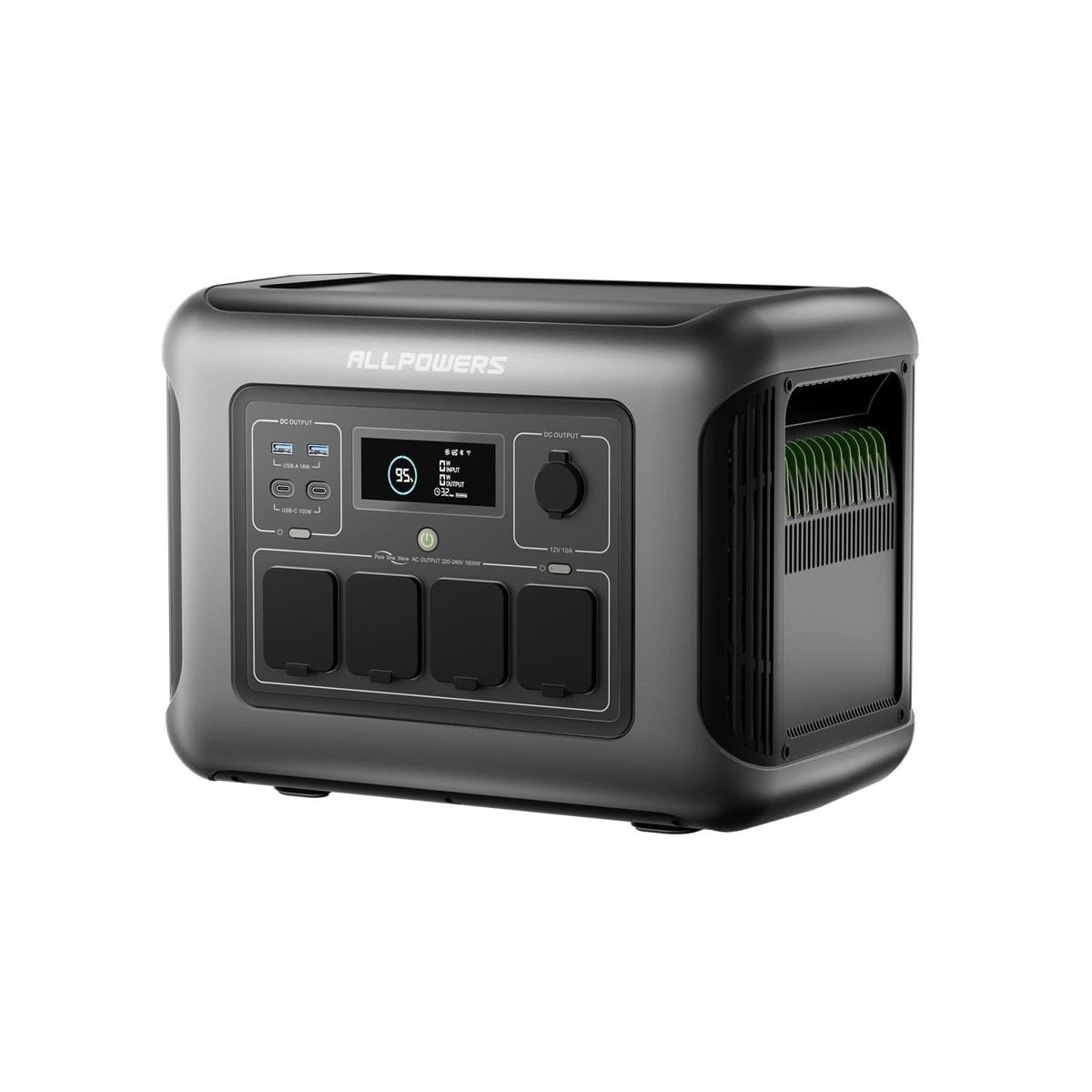 ALLPOWERS R1500 LITE Портативна енергетична станція 1600Вт 1056Вт·год(Відновлений) — фото 8