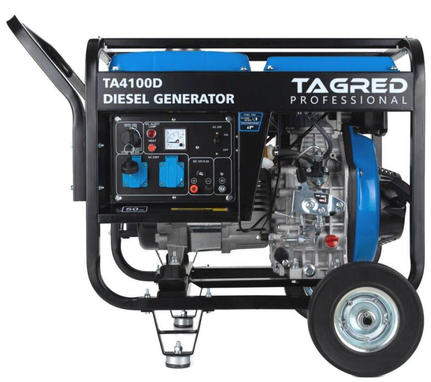 Дизельний генератор TAGRED TA4100D + газова плита + електричний обігрівач (KTA4100D) — фото 3