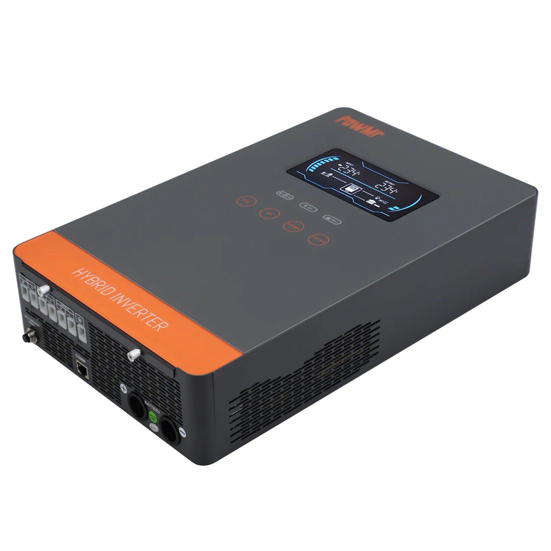 Гібридний інвертор Powmr POW-HVM4.5K-24V-P, 24 В, 4500 Вт (безперебійник, UPS, ДБЖ) — фото 3